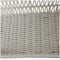 White Cotton Handmade Woven Storage Basket with Handles Set of 2 19", 18"